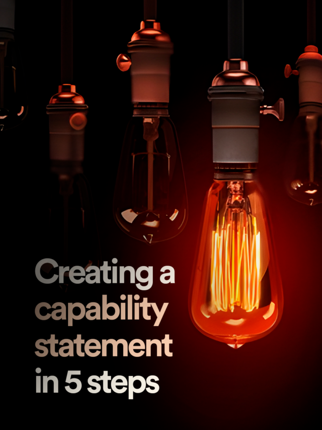 Create a capability statement in 5 steps