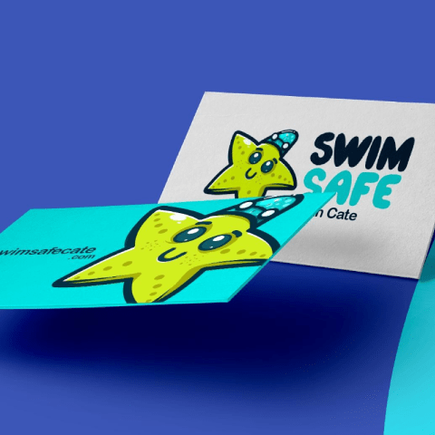 Swim safe branding Swim safe branding