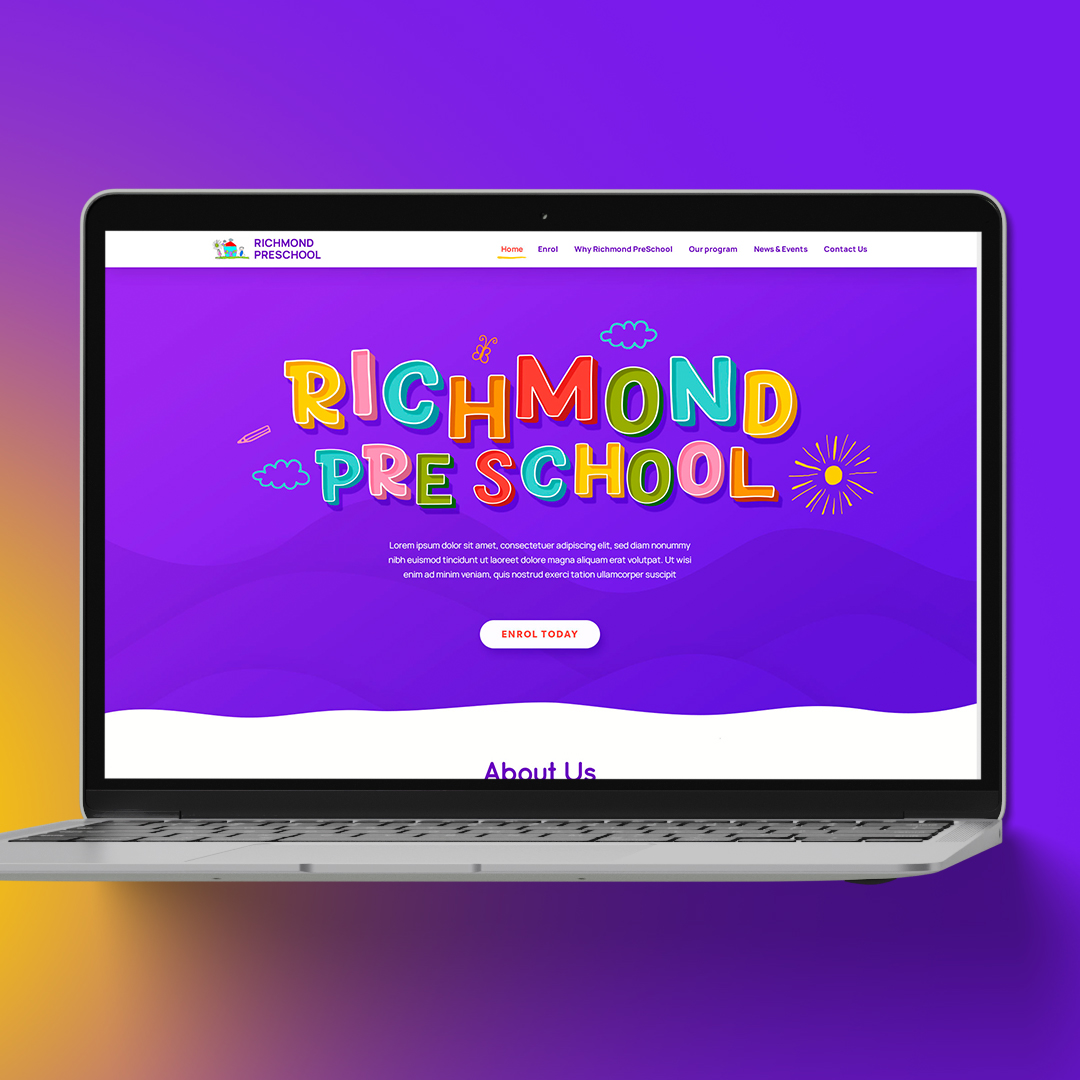 Richmond Preschool Corporate Website Design