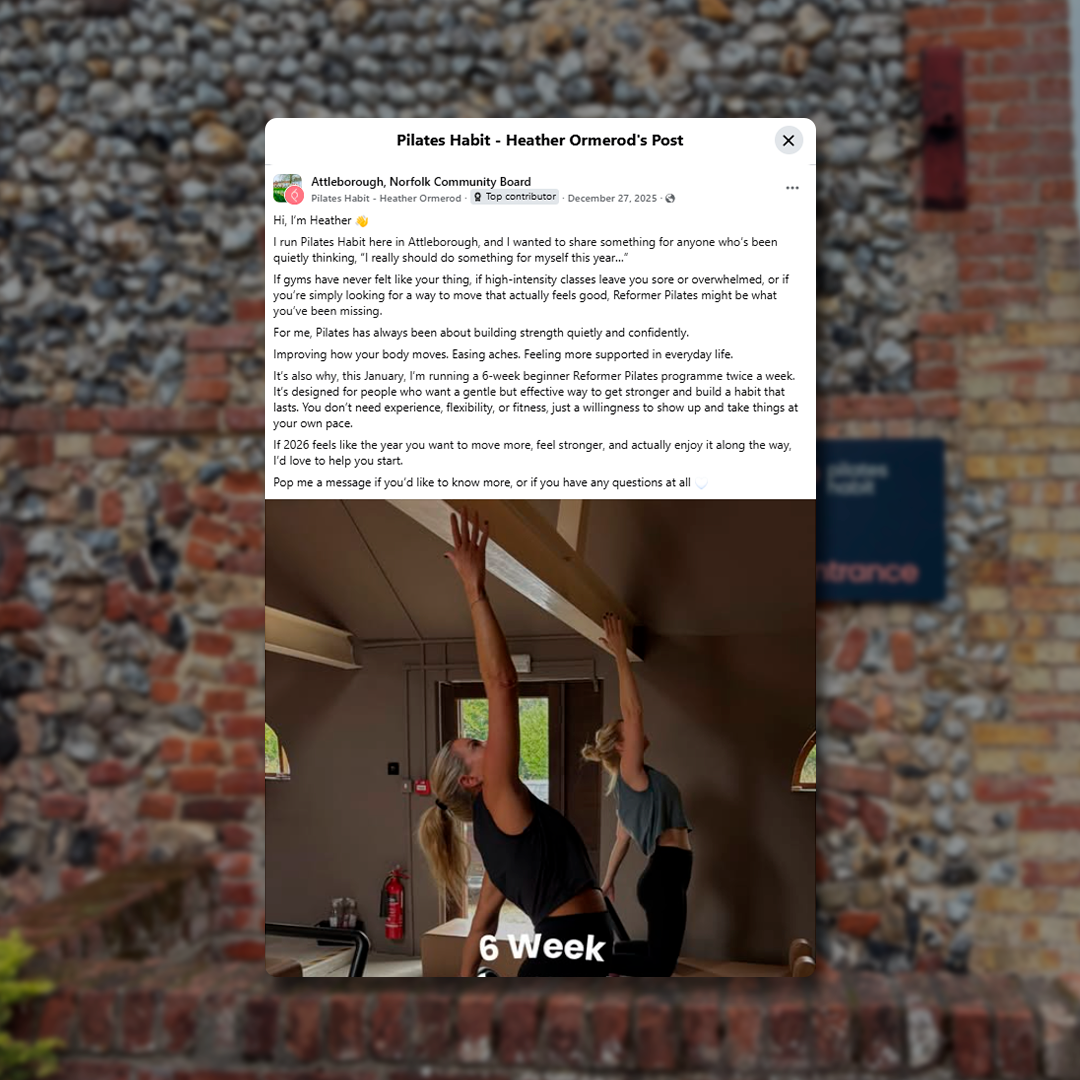 Facebook Groups marketing - Pilates Habit