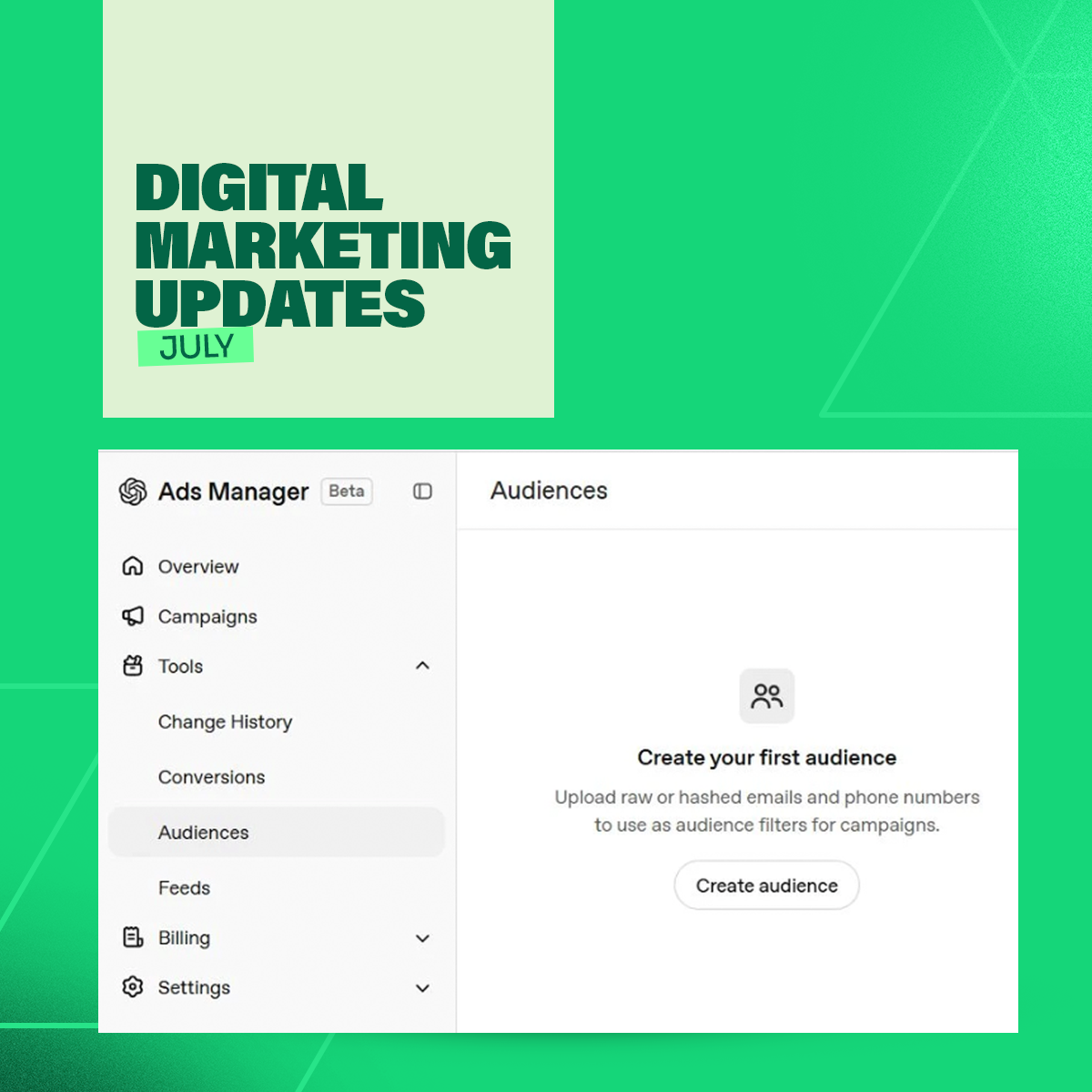 Digital Marketing Updates 2026 - Chat GPT updates their targeting options
